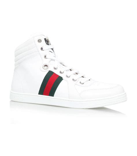 gucci high top white|gucci high tops men's.